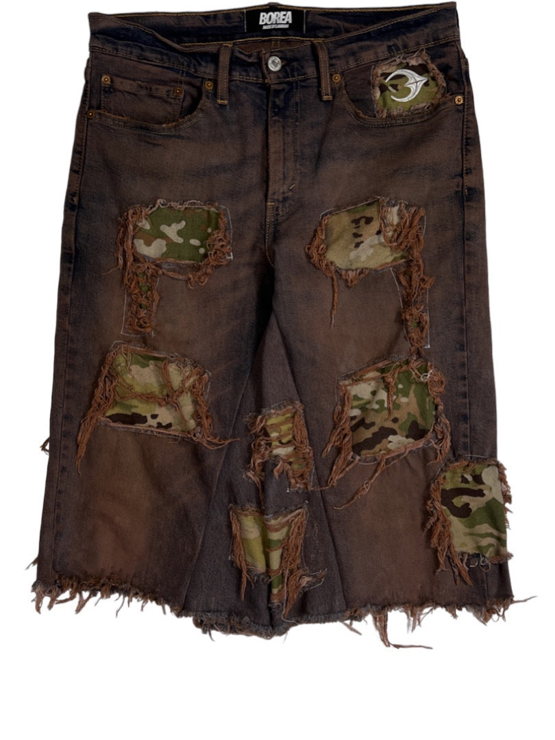 "Division" Denim Jorts