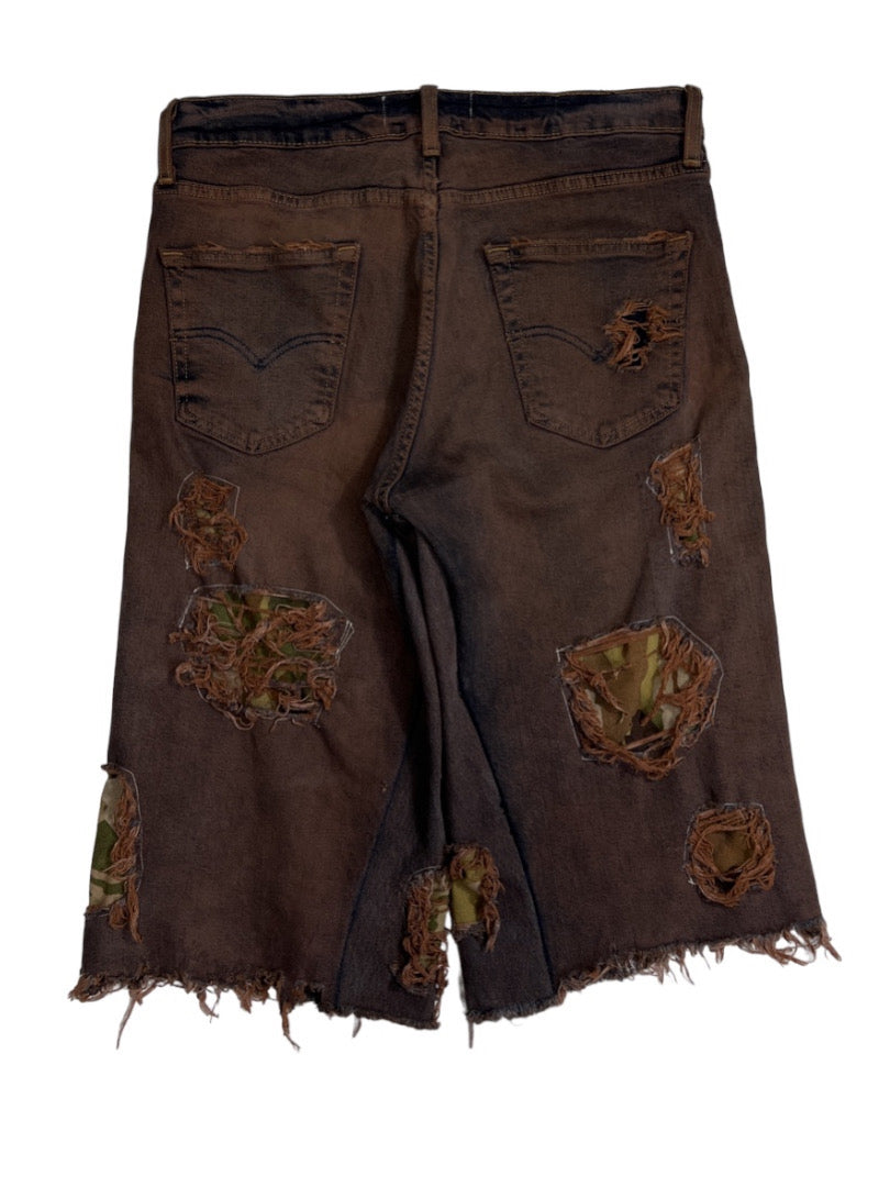 "Division" Denim Jorts